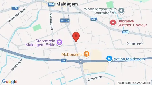 Apartments for rent i Maldegem - kort over placeringen