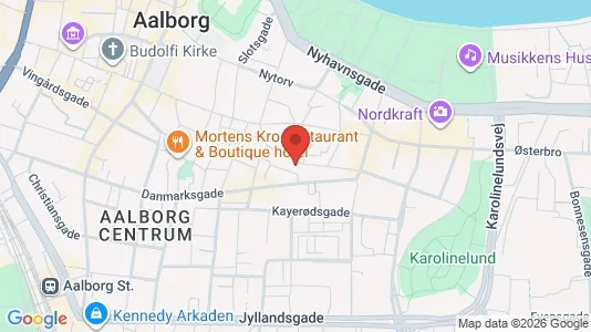 Apartments for rent i Aalborg Center - kort over placeringen
