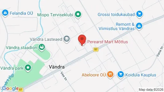 Apartments for rent i Pärnu - kort over placeringen