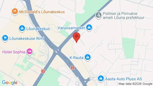Apartments for rent i Tartu - kort over placeringen