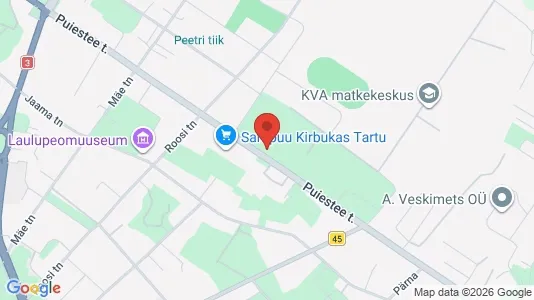 Apartments for rent i Tartu - kort over placeringen