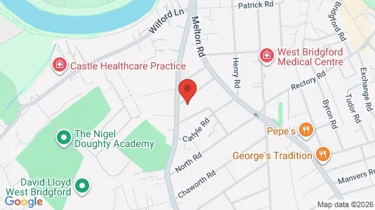 Apartments for rent i Nottingham - Nottinghamshire - kort over placeringen