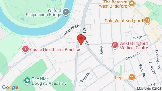 Apartments for rent i Nottingham - Nottinghamshire - kort over placeringen