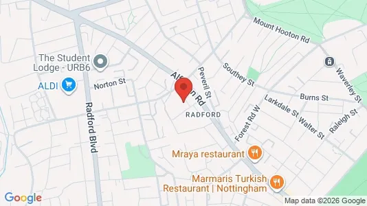 Apartments for rent i Nottingham - Nottinghamshire - kort over placeringen