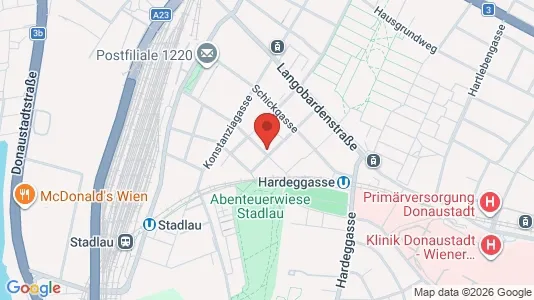 Apartments for rent i Vienna Donaustadt - kort over placeringen