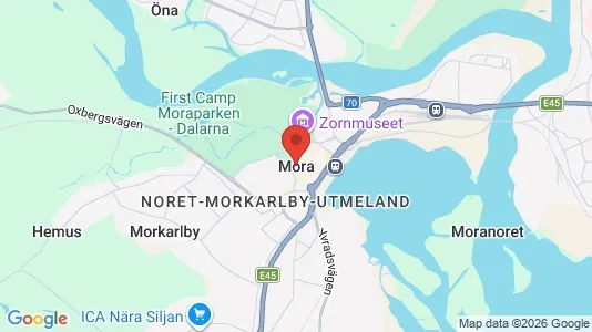 Houses for rent i Mora - kort over placeringen