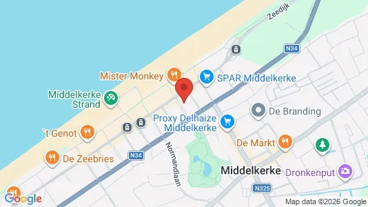 Apartments for rent i Middelkerke - kort over placeringen