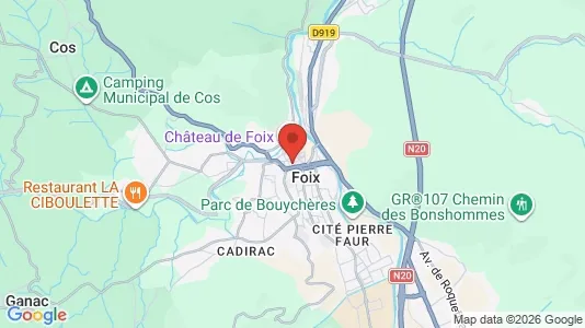 Apartments for rent i Foix - kort over placeringen