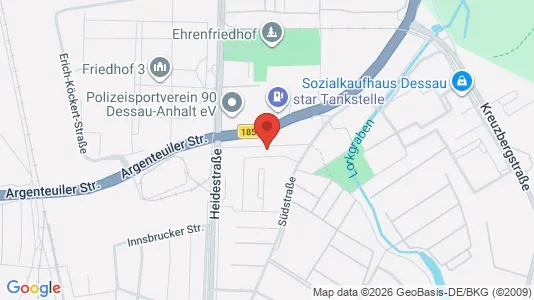 Apartments for rent i Dessau-Roßlau - kort over placeringen
