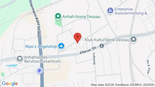 Apartments for rent i Dessau-Roßlau - kort over placeringen