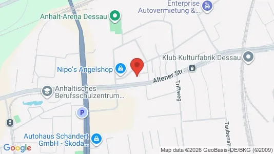 Apartments for rent i Dessau-Roßlau - kort over placeringen