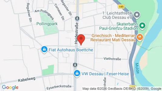 Apartments for rent i Dessau-Roßlau - kort over placeringen