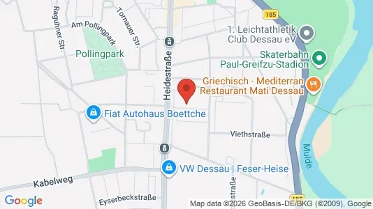 Apartments for rent i Dessau-Roßlau - kort over placeringen