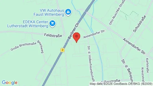 Apartments for rent i Wittenberg - kort over placeringen
