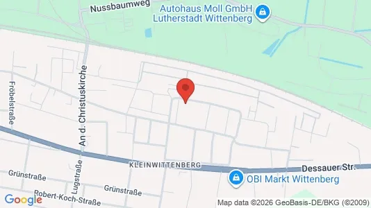 Apartments for rent i Wittenberg - kort over placeringen