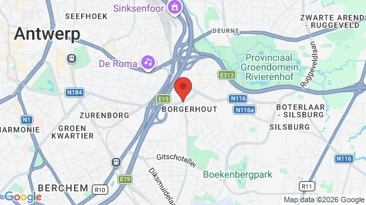 Apartments for rent i Antwerp Borgerhout - kort over placeringen