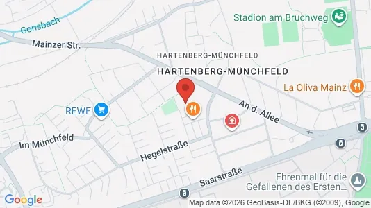 Apartments for rent i Mainz - kort over placeringen