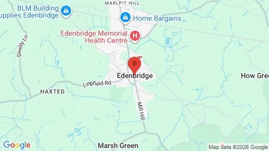Apartments for rent i Edenbridge - Kent - kort over placeringen