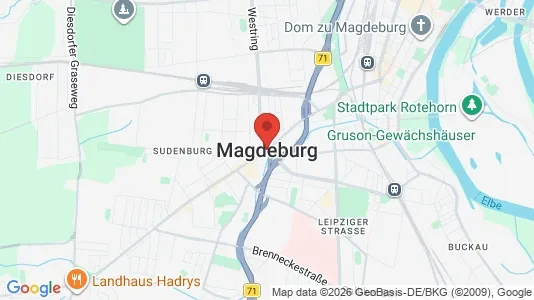 Apartments for rent i Magdeburg - kort over placeringen