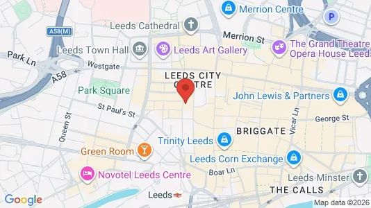 Apartments for rent i Leeds - West Yorkshire - kort over placeringen