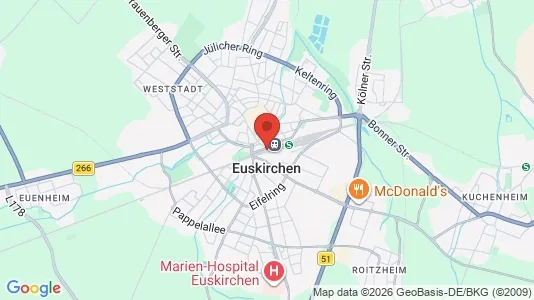 Apartments for rent i Euskirchen - kort over placeringen