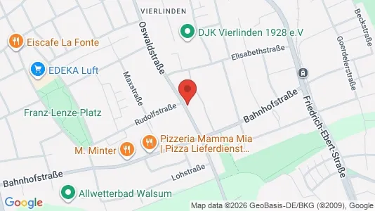 Apartments for rent i Duisburg - kort over placeringen
