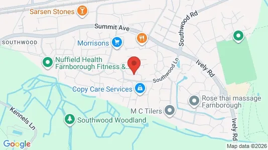 Apartments for rent i Farnborough - Hampshire - kort over placeringen