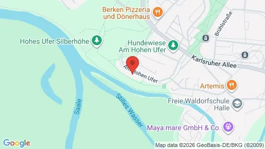 Apartments for rent i Halle (Saale) - kort over placeringen