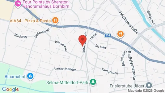 Apartments for rent i Dornbirn - kort over placeringen