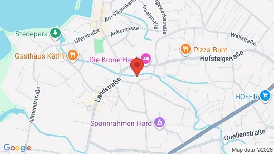 Apartments for rent i Fußach - kort over placeringen