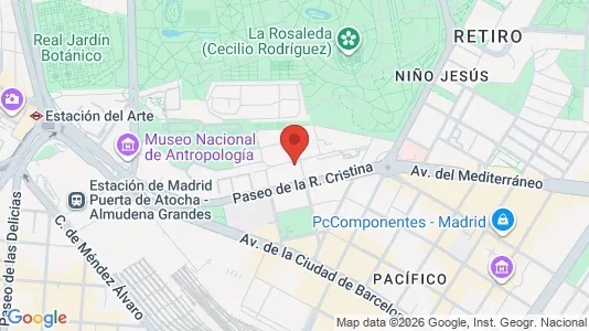 Apartments for rent i Madrid Retiro - kort over placeringen