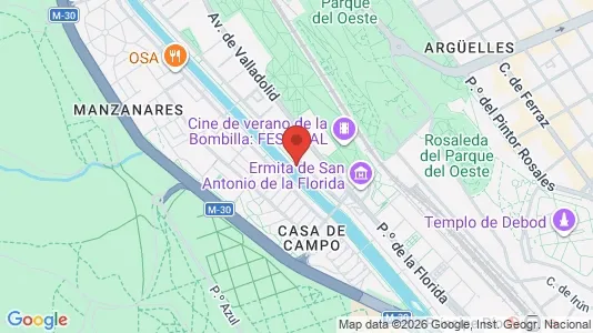 Apartments for rent i Madrid Moncloa-Aravaca - kort over placeringen