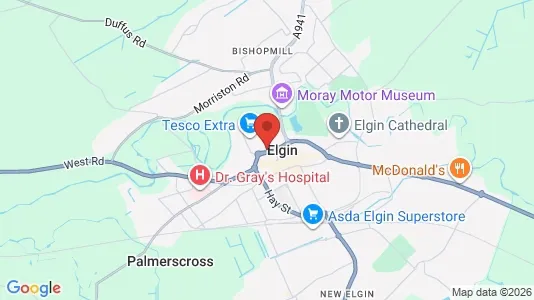 Apartments for rent i Elgin - Morayshire - kort over placeringen