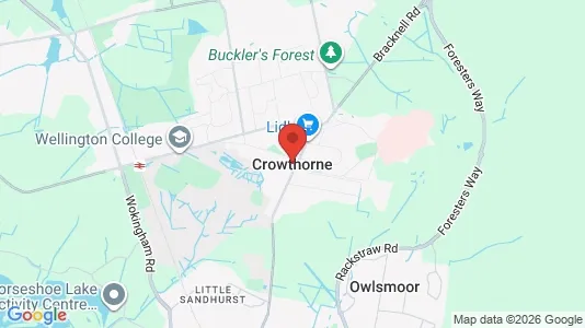 Apartments for rent i Crowthorne - Berkshire - kort over placeringen
