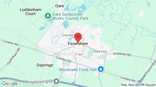 Apartments for rent i Faversham - Kent - kort over placeringen