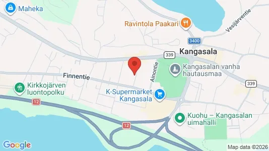 Apartments for rent i Kangasala - kort over placeringen