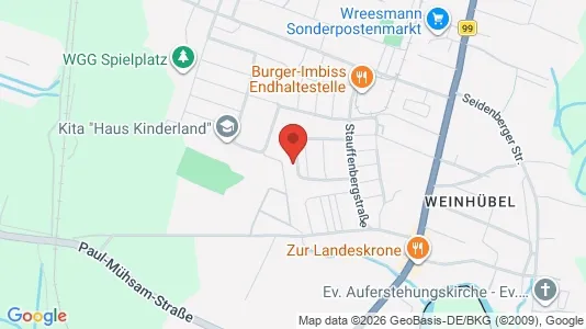 Apartments for rent i Görlitz - kort over placeringen