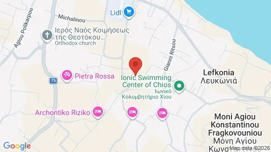 Apartments for rent i Chios - kort over placeringen