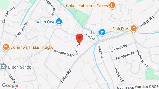 Apartments for rent i Rugby - Warwickshire - kort over placeringen