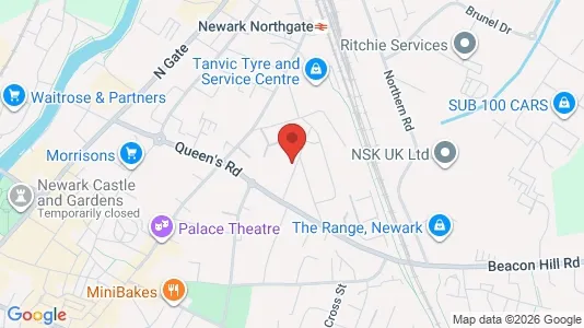 Apartments for rent i Newark - Nottinghamshire - kort over placeringen