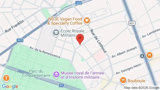 Apartments for rent i Brussels Etterbeek - kort over placeringen