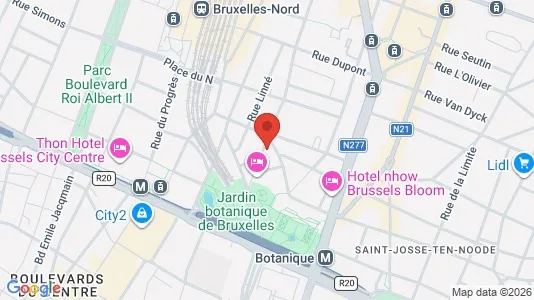 Apartments for rent i Brussels Sint-Joost-ten-Node - kort over placeringen
