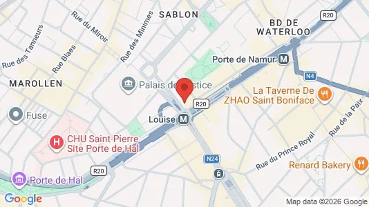 Apartments for rent i Stad Brussel - kort over placeringen