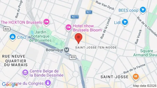 Apartments for rent i Brussels Sint-Joost-ten-Node - kort over placeringen