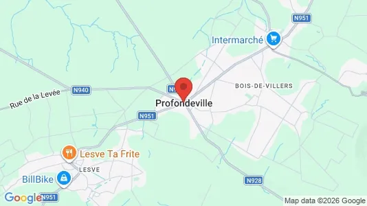 Apartments for rent i Profondeville - kort over placeringen
