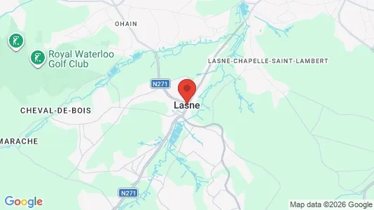 Houses for rent i Lasne - kort over placeringen