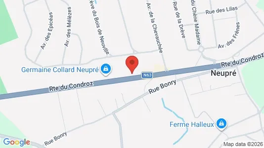 Apartments for rent i Nandrin - kort over placeringen