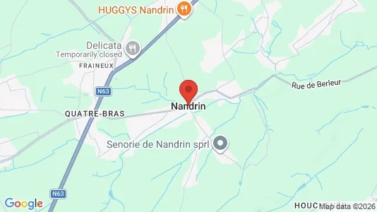 Apartments for rent i Nandrin - kort over placeringen