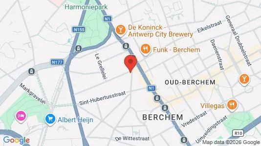 Apartments for rent i Antwerp Berchem - kort over placeringen