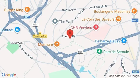Apartments for rent i Verviers - kort over placeringen